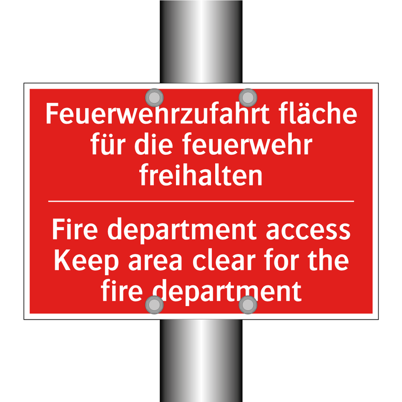 Feuerwehrzufahrt fläche für die /.../ - Fire department access Keep area /.../