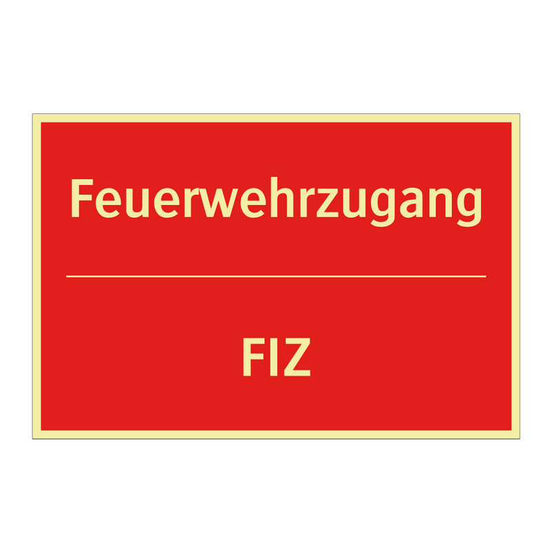 Feuerwehrzugang - FIZ