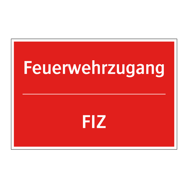 Feuerwehrzugang - FIZ