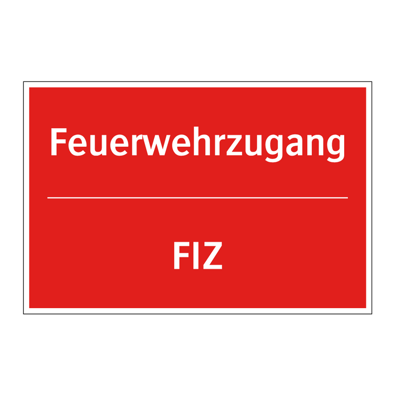 Feuerwehrzugang - FIZ