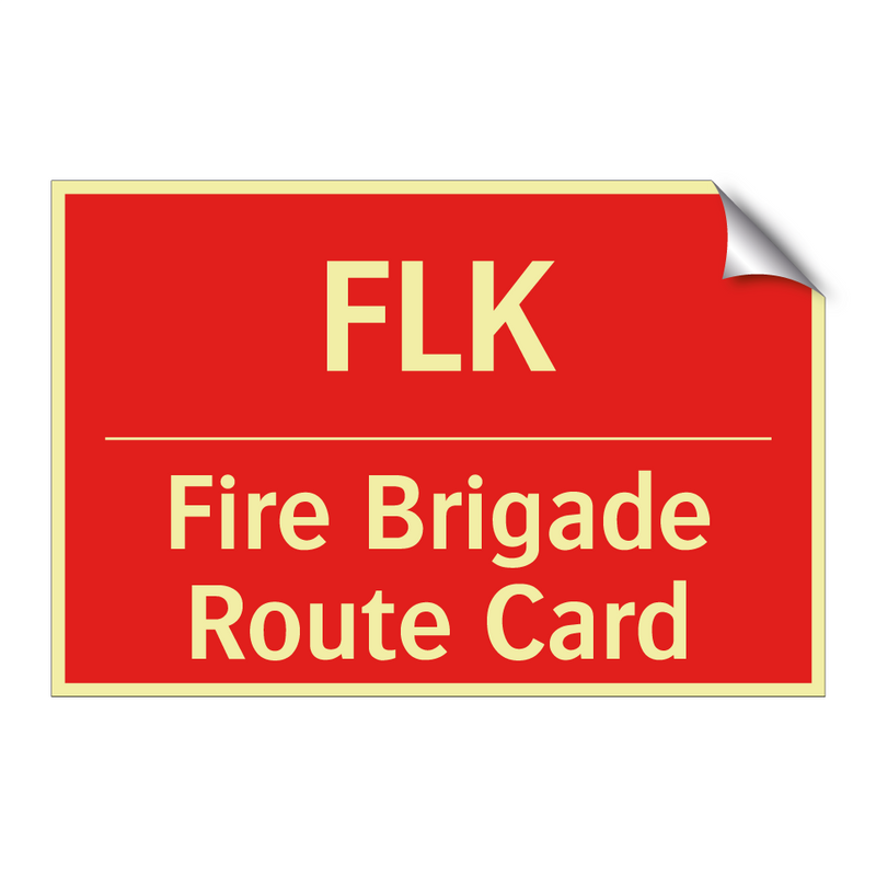 FLK - Fire Brigade Route Card