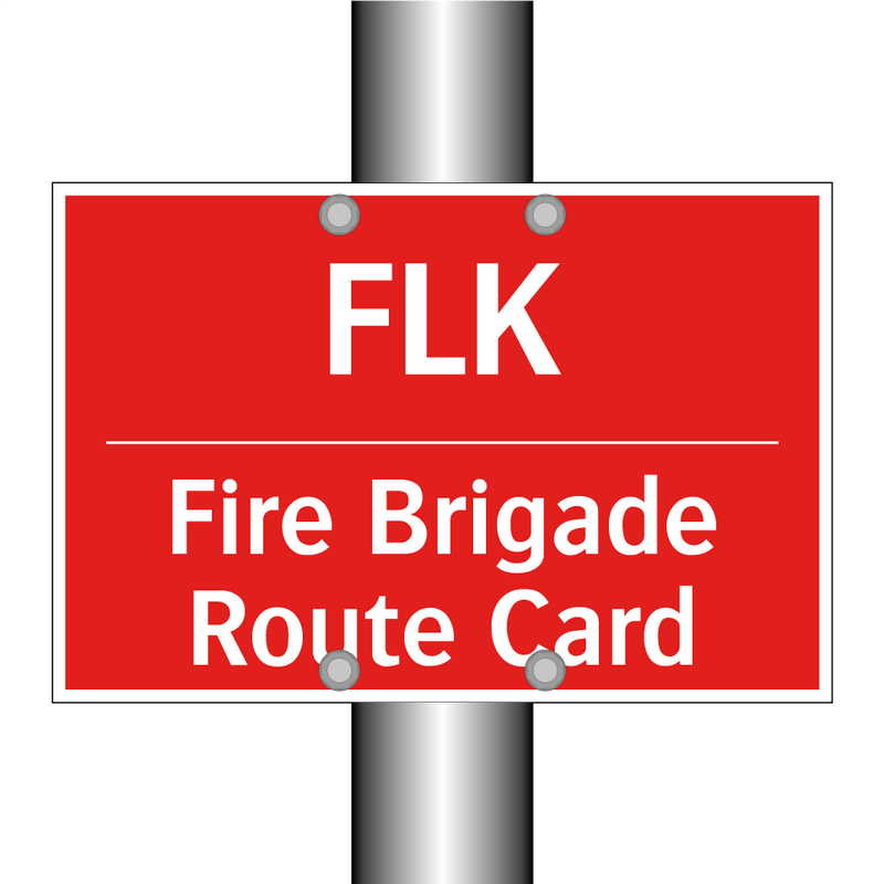 FLK - Fire Brigade Route Card