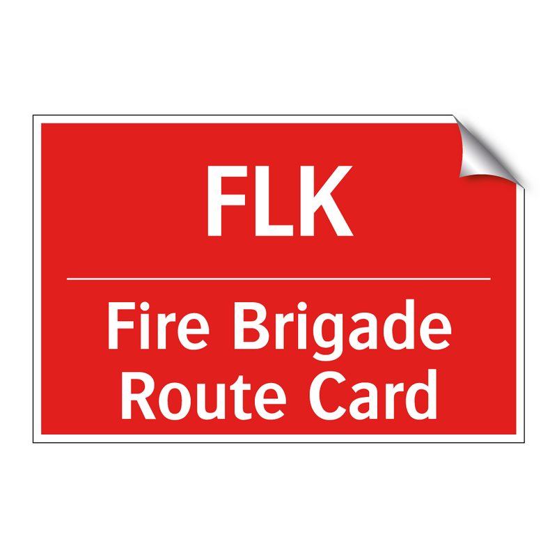 FLK - Fire Brigade Route Card