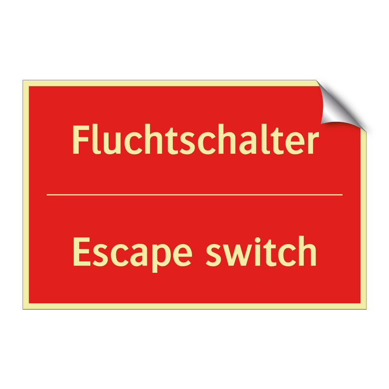 Fluchtschalter - Escape switch
