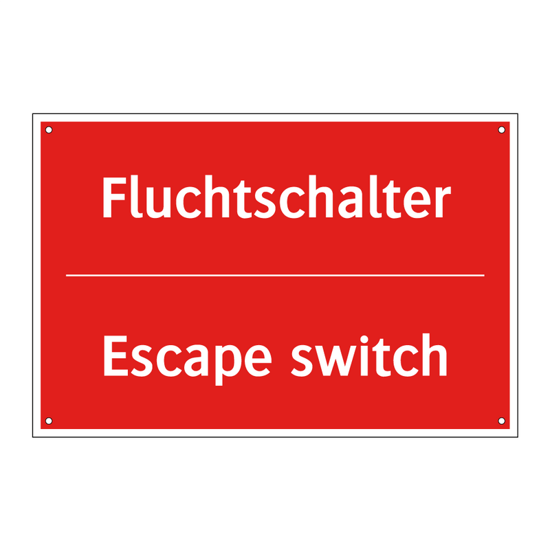Fluchtschalter - Escape switch