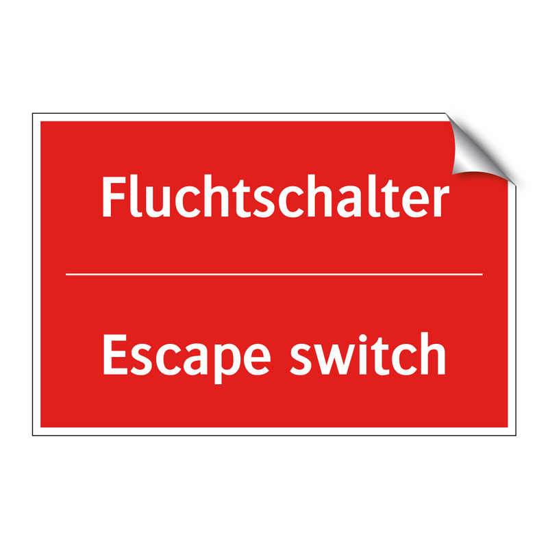 Fluchtschalter - Escape switch