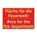 Fläche für die Feuerwehr - Area for the fire department