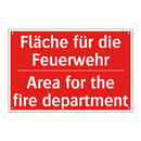 Fläche für die Feuerwehr - Area for the fire department