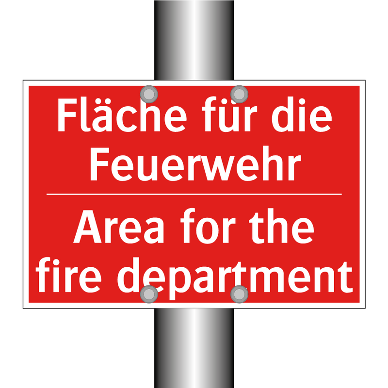 Fläche für die Feuerwehr - Area for the fire department