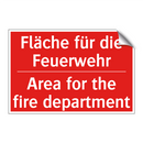 Fläche für die Feuerwehr - Area for the fire department