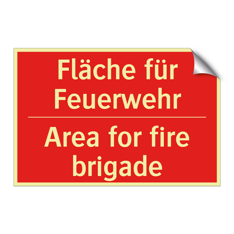 Fläche für Feuerwehr - Area for fire brigade