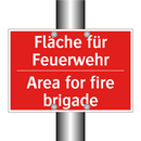 Fläche für Feuerwehr - Area for fire brigade