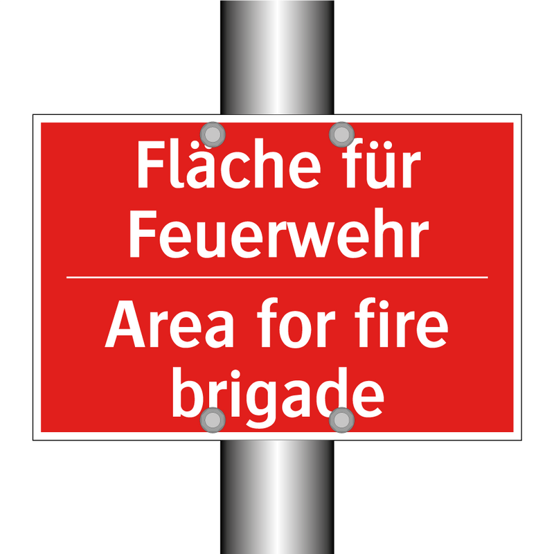 Fläche für Feuerwehr - Area for fire brigade
