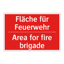 Fläche für Feuerwehr - Area for fire brigade