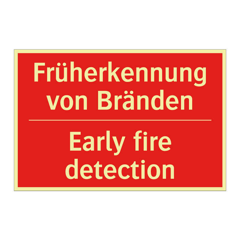 Früherkennung von Bränden - Early fire detection