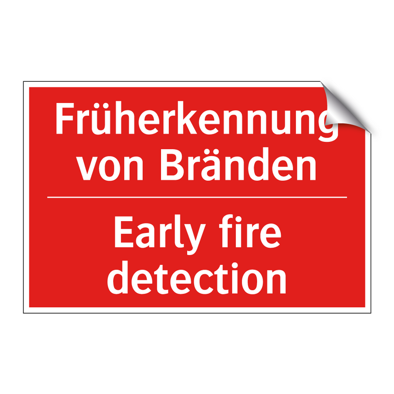 Früherkennung von Bränden - Early fire detection