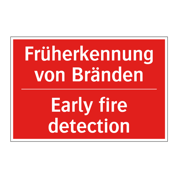 Früherkennung von Bränden - Early fire detection