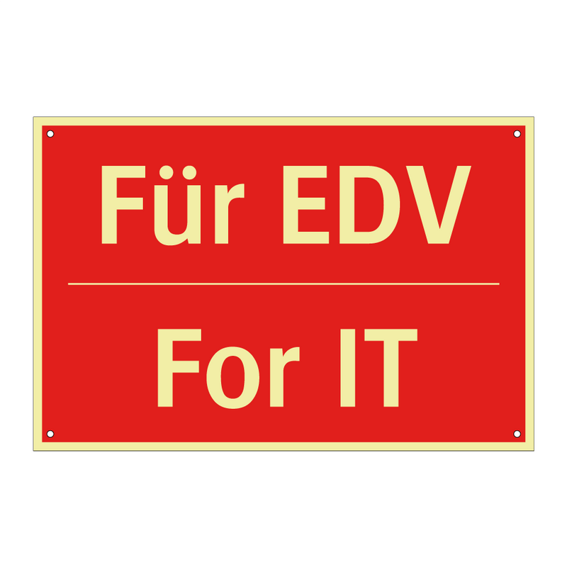 Für EDV - For IT