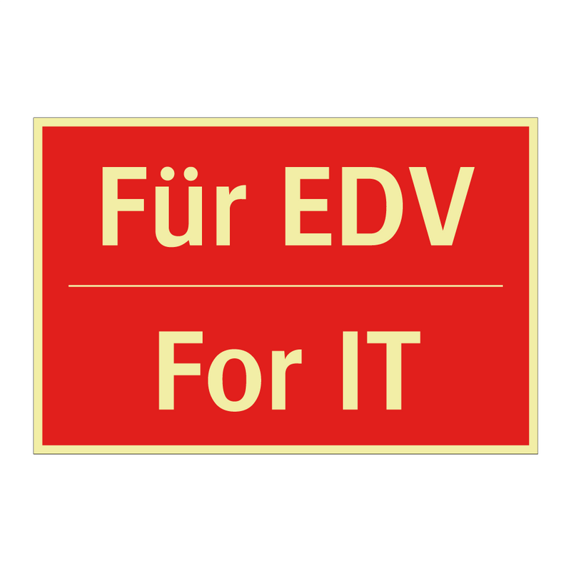 Für EDV - For IT