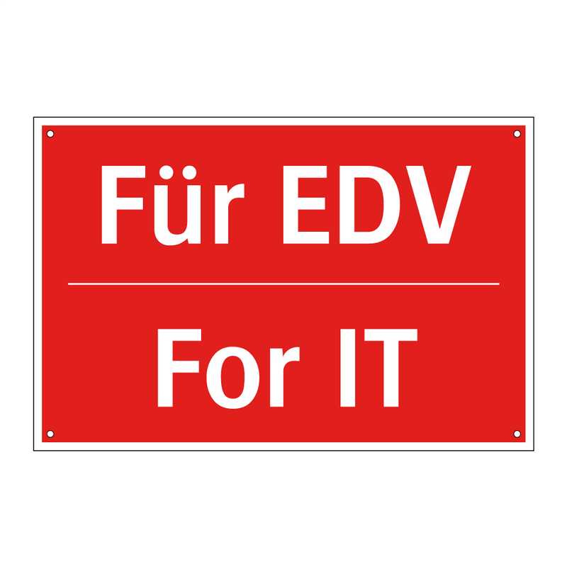 Für EDV - For IT
