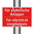Für elektrische Anlagen - For electrical installations