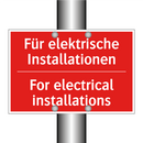 Für elektrische Installationen - For electrical installations