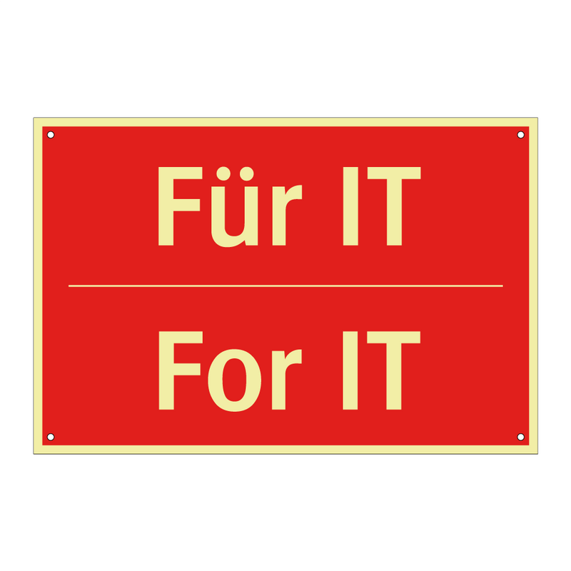 Für IT - For IT