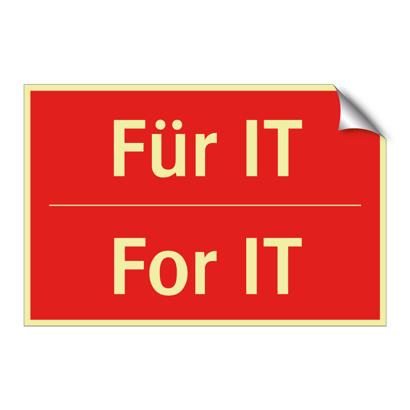 Für IT - For IT