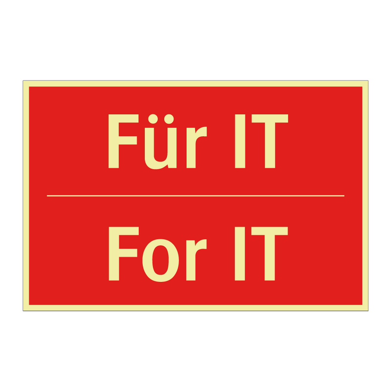 Für IT - For IT