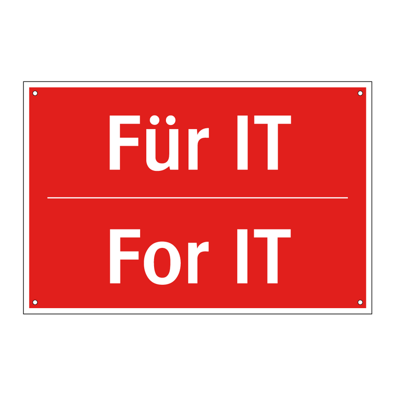 Für IT - For IT