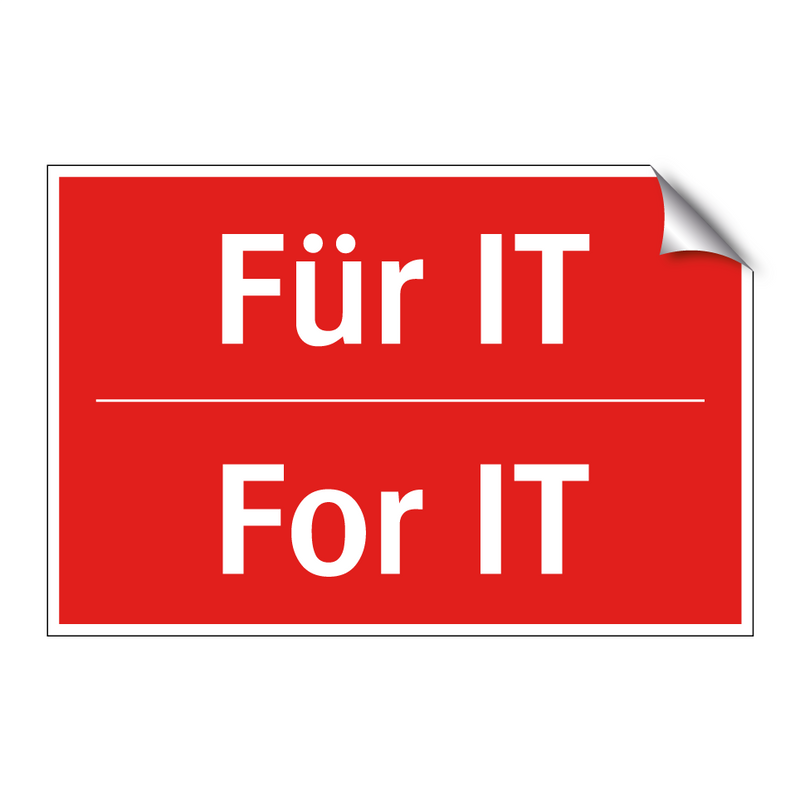 Für IT - For IT