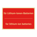 für Lithium-Ionen-Batterien - for lithium-ion batteries