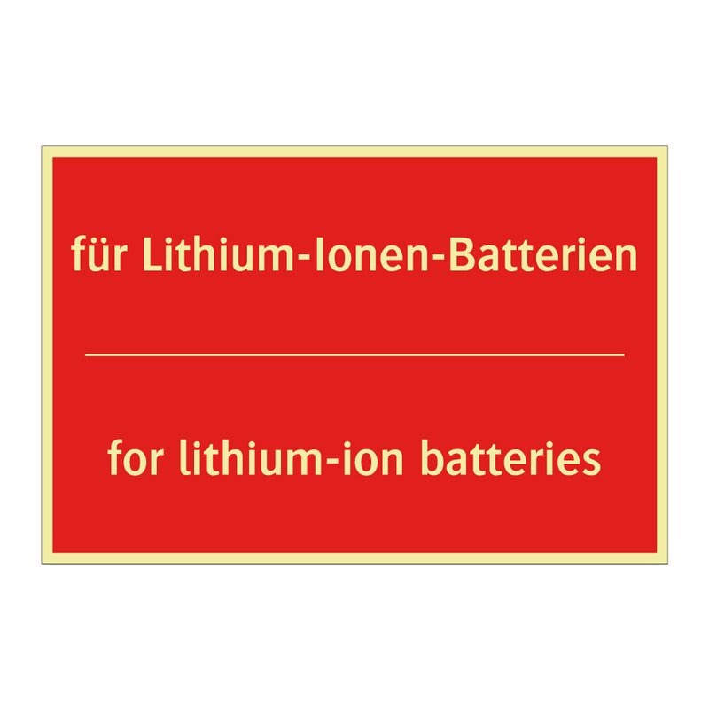 für Lithium-Ionen-Batterien - for lithium-ion batteries