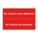 für Lithium-Ionen-Batterien - for lithium-ion batteries