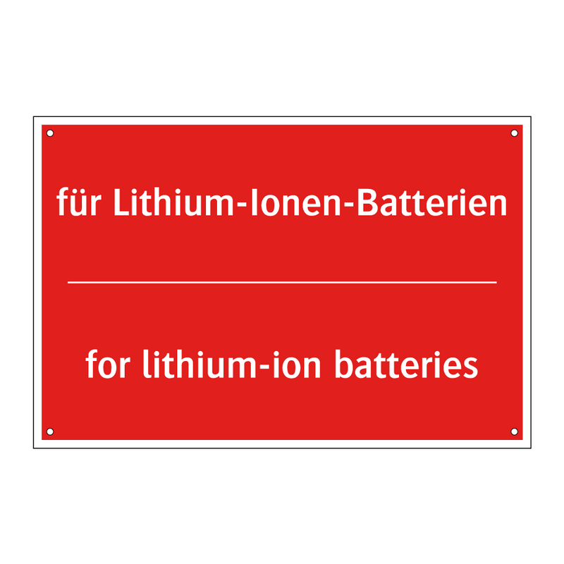 für Lithium-Ionen-Batterien - for lithium-ion batteries