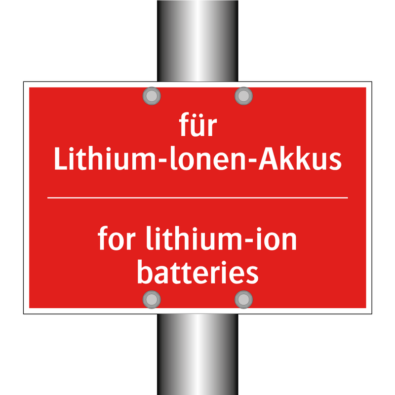 für Lithium-lonen-Akkus - for lithium-ion batteries