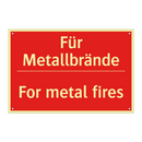 Für Metallbrände - For metal fires