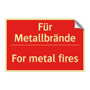 Für Metallbrände - For metal fires