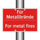 Für Metallbrände - For metal fires