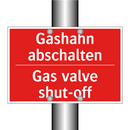 Gashahn abschalten - Gas valve shut-off