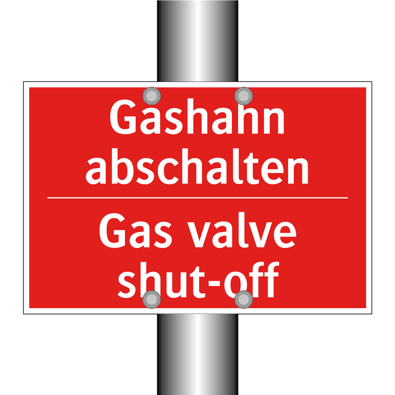 Gashahn abschalten - Gas valve shut-off
