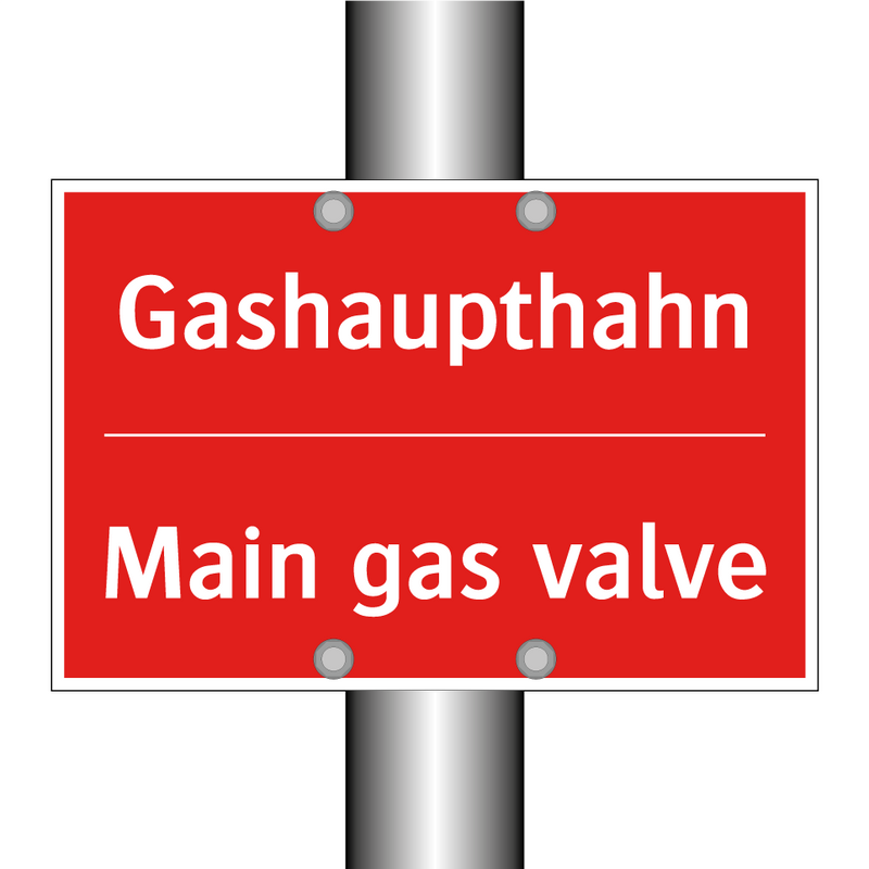 Gashaupthahn - Main gas valve