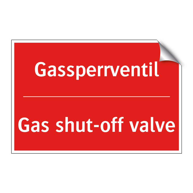 Gassperrventil - Gas shut-off valve