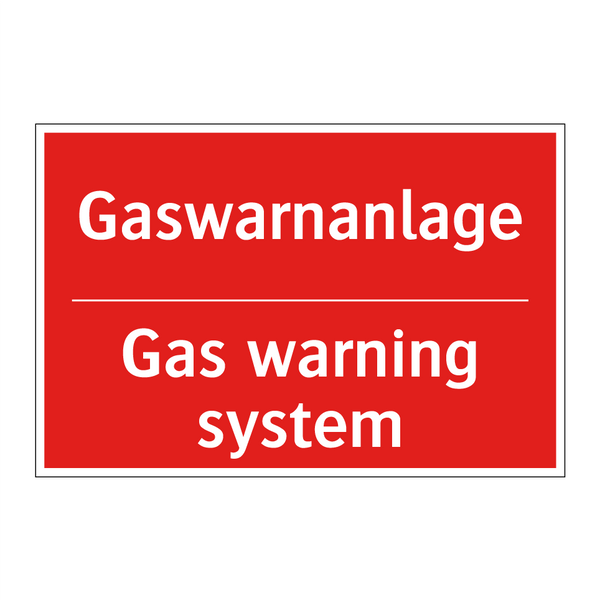 Gaswarnanlage - Gas warning system