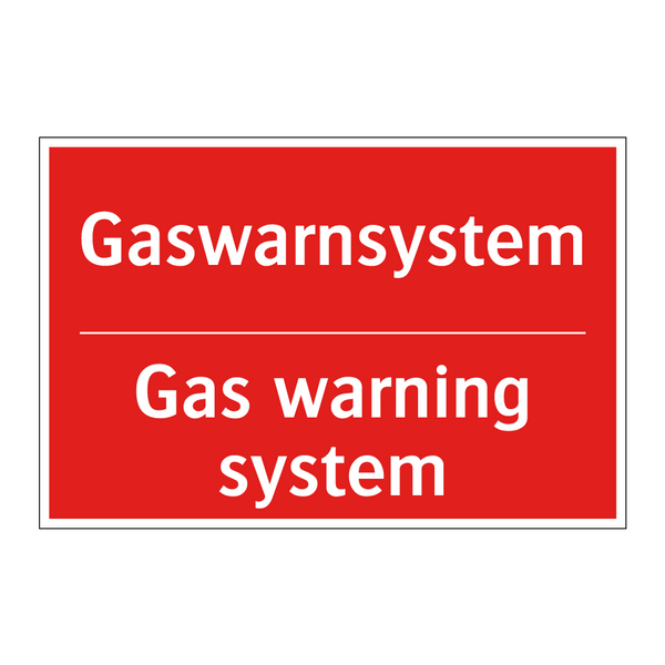 Gaswarnsystem - Gas warning system