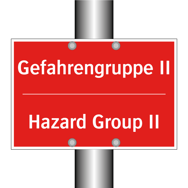 Gefahrengruppe II - Hazard Group II