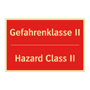 Gefahrenklasse II - Hazard Class II