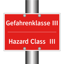 Gefahrenklasse III - Hazard Class III