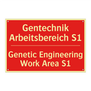 Gentechnik Arbeitsbereich S1 - Genetic Engineering Work Area /.../