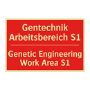 Gentechnik Arbeitsbereich S1 - Genetic Engineering Work Area /.../